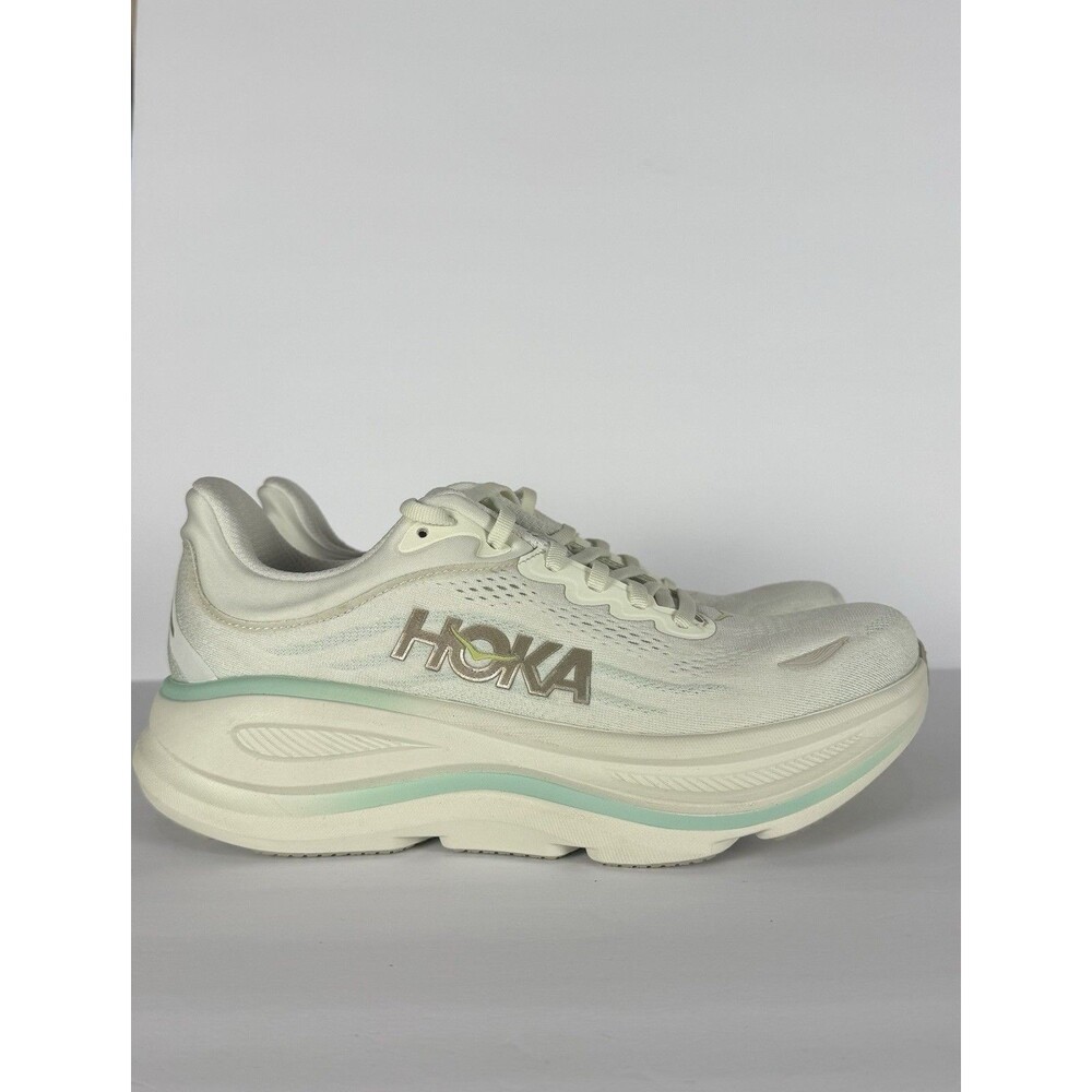 Hoka W Bondi 9 Wide 1162014/TLSL Beige/Green, Size: 9.5